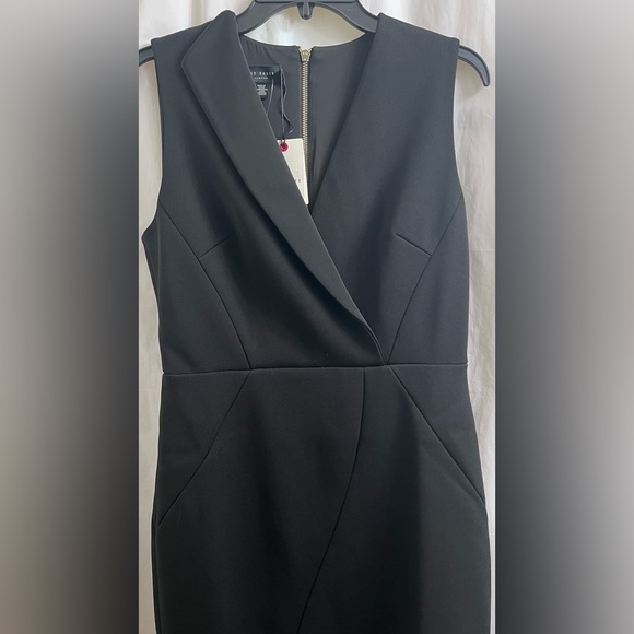 Ted Baker Tilolah Seam Detail Bodycon Dress Black Size 3 (US Size 6-8) - Picture 4 of 13